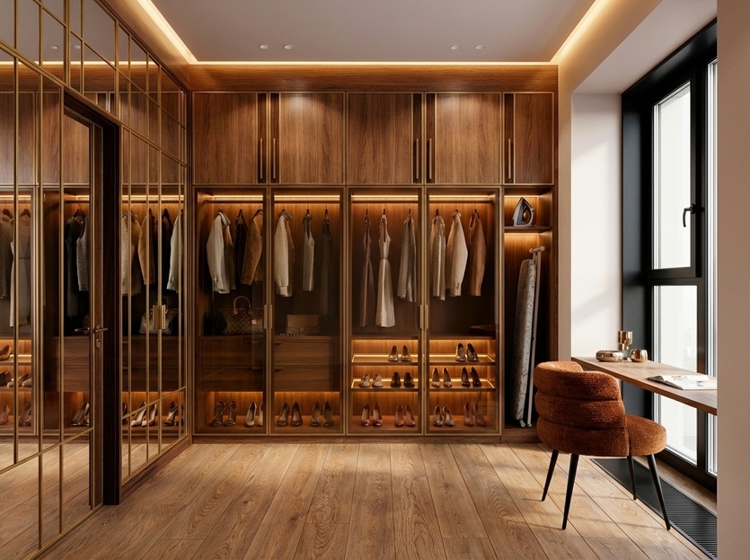 Стильная и функциональная гардеробная: 5 идей, как ее оформить