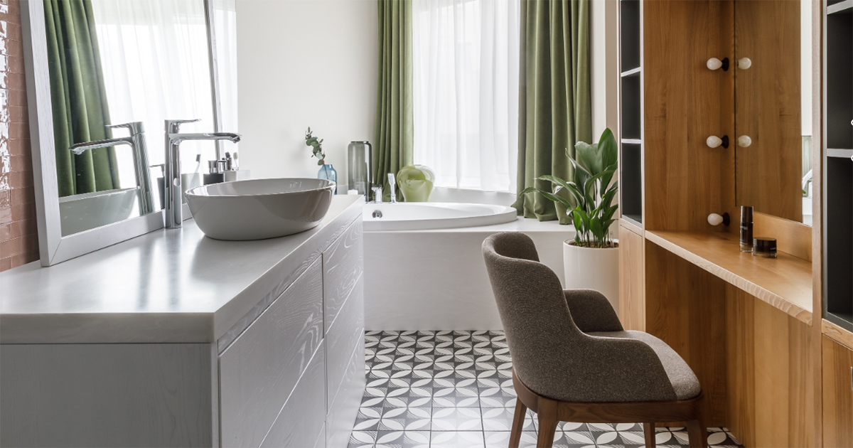 Дизайн ванной комнаты с модной плиткой при оформлении маленькой ванны 90 фото размеры изделий и варианты отделки идеи 2020