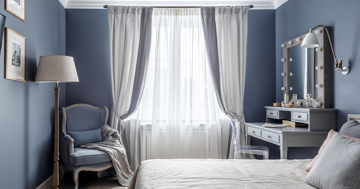 Обзор штор в спальню: новинки в современном стиле, фото в интерьере